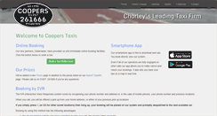 Desktop Screenshot of cooperstaxis.co.uk